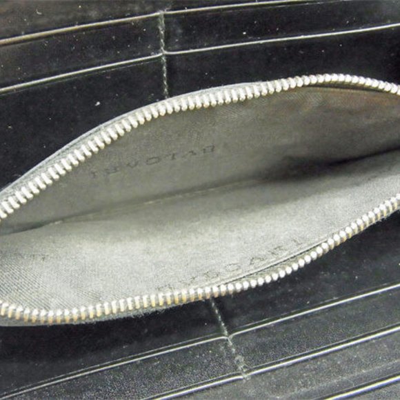 Authntic Bvlgari Wallet Purse Logo Mania Brown Silver Woman - Picture 6 of 6